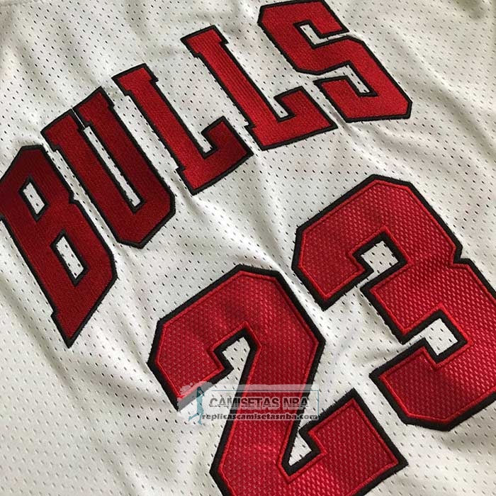 Camiseta Manga Corta Chicago Bulls Michael Jordan NO Blanco